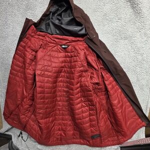 North Face Men's Jacket Red Thermoball Eco Snow Triclimate Dryvent Hooded 3 n 1
